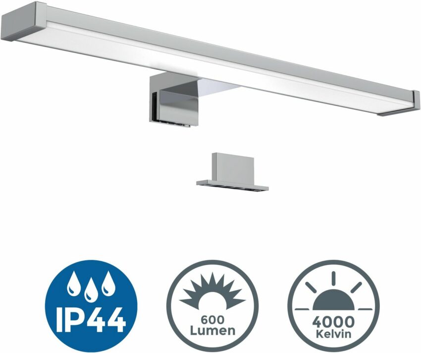B.K.Licht Spiegelleuchte, LED Spiegellampe Badlampe Schminklicht Badezimmer neutral-weiß 600 Lumen IP44 40cm-Lampen-Ideen für dein Zuhause von Home Trends
