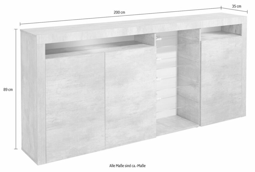 borchardt Möbel Highboard »Santa Fe«, Breite 200 cm-Highboards-Ideen für dein Zuhause von Home Trends