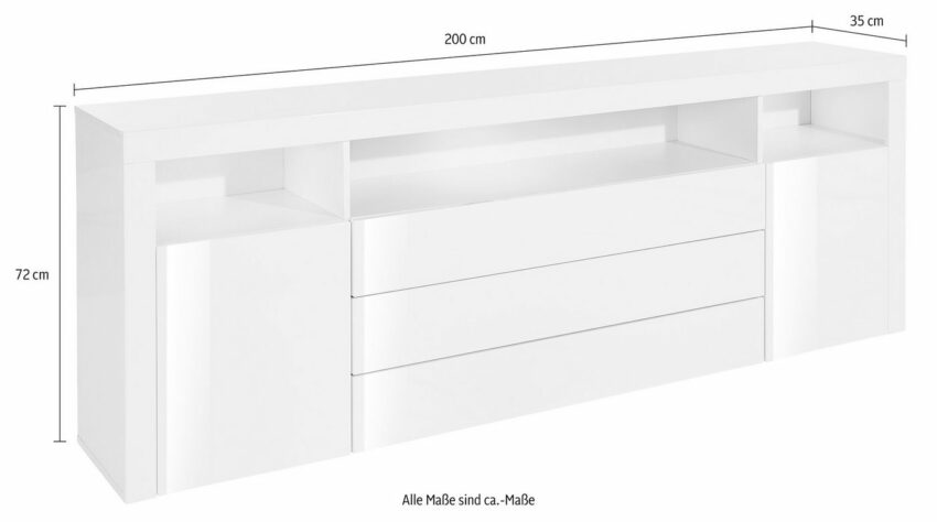 borchardt Möbel Sideboard »Santa Fe«, Breite 200 cm-Sideboards-Ideen für dein Zuhause von Home Trends