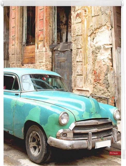 Seitenzugrollo »Klemmfix Motiv Kuba«, LICHTBLICK ORIGINAL, Lichtschutz, ohne Bohren, freihängend, bedruckt-Rollos-Inspirationen