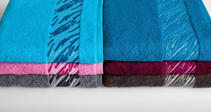 Möve for frottana Handtuch »Shadow« (1-St), mit Borkenbordüre-Handtücher-Ideen für dein Zuhause von Home Trends