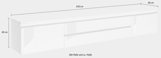 Tecnos Lowboard »Magic«, Breite 240 cm, ohne Beleuchtung-Lowboards-Inspirationen