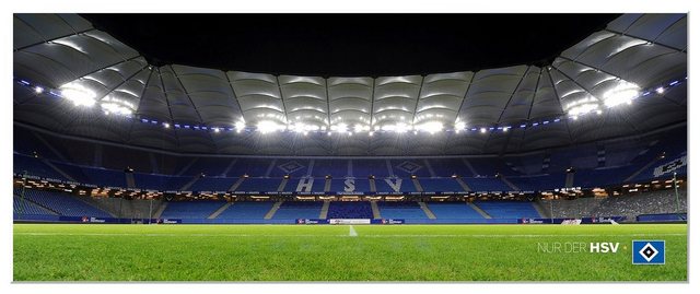 Wall-Art Wandbild »HSV Arena Nacht - Panorama«, 100/40 cm-Bilder-Inspirationen