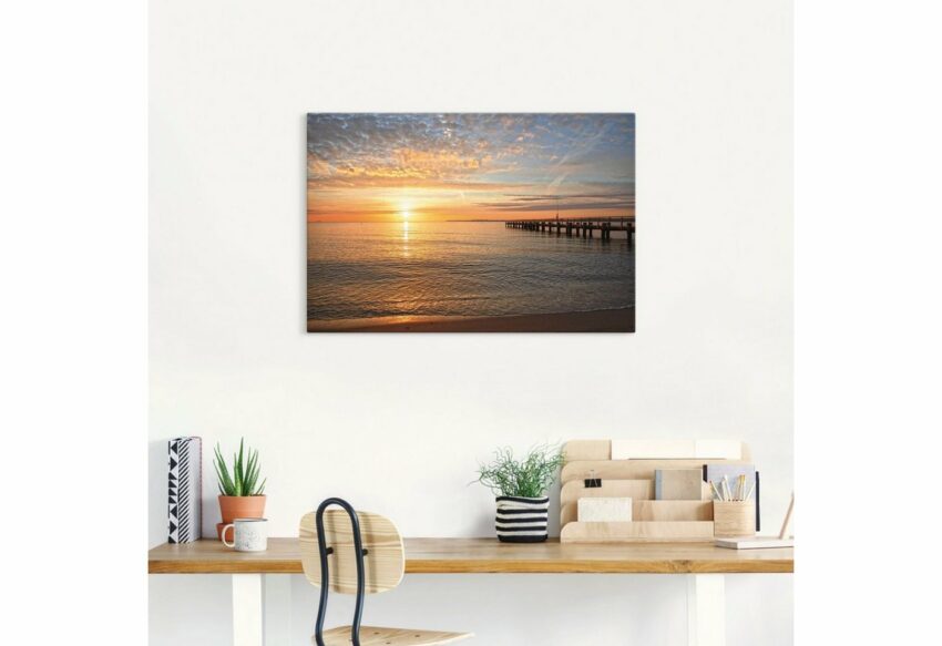 Artland Wandbild »Früh morgens an der Ostsee«, Bilder vom Sonnenuntergang & -aufgang (1 Stück), in vielen Größen & Produktarten - Alubild / Outdoorbild für den Außenbereich, Leinwandbild, Poster, Wandaufkleber / Wandtattoo auch für Badezimmer geeignet-Bilder-Ideen für dein Zuhause von Home Trends