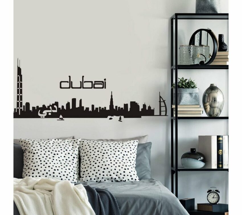 Wall-Art Wandtattoo »XXL Stadt Skyline Dubai 120cm« (1 Stück)-Wandtattoos-Ideen für dein Zuhause von Home Trends