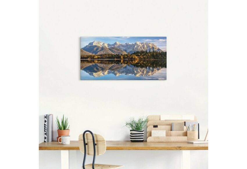 Artland Wandbild »Karwendelblick am Barmsee«, Berge & Alpenbilder (1 Stück), in vielen Größen & Produktarten - Alubild / Outdoorbild für den Außenbereich, Leinwandbild, Poster, Wandaufkleber / Wandtattoo auch für Badezimmer geeignet-Bilder-Ideen für dein Zuhause von Home Trends