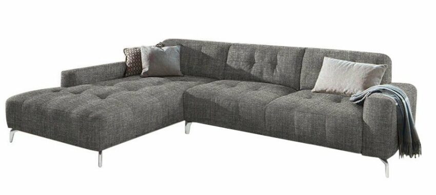 W.SCHILLIG Ecksofa »wilson«, mit Absteppungen, Füße Chrom glänzend, Breite 312 cm-Sofas-Ideen für dein Zuhause von Home Trends