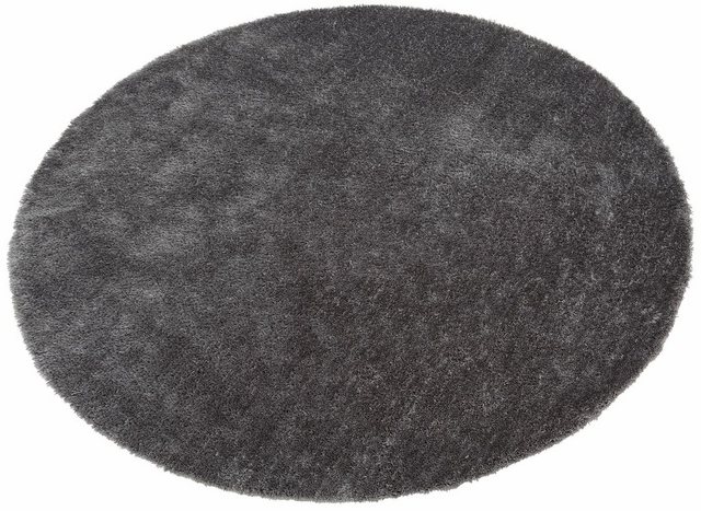 Hochflor-Teppich »Dana«, Bruno Banani, rund, Höhe 30 mm, besonders weich durch Microfaser, Wohnzimmer-Teppiche-Inspirationen