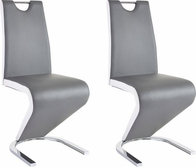 Homexperts Esszimmerstuhl »Zora 01« (Set, 2 Stück), Bezug in Kunstleder, mit weiß abgesetzten Seiten-Stühle-Inspirationen