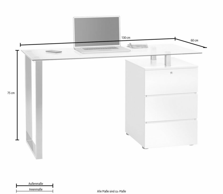 Maja Möbel Schreibtisch »9550«-Tische-Ideen für dein Zuhause von Home Trends