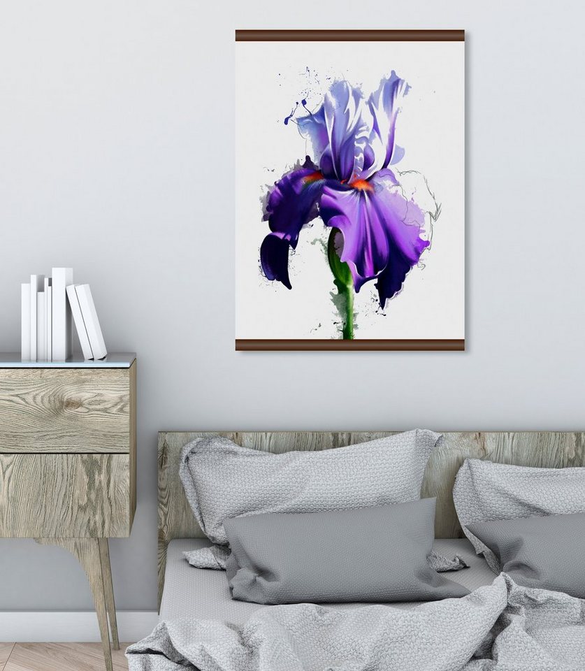 queence Leinwandbild »Lila Blüte«, 50x70 cm-Bilder-Ideen für dein Zuhause von Home Trends