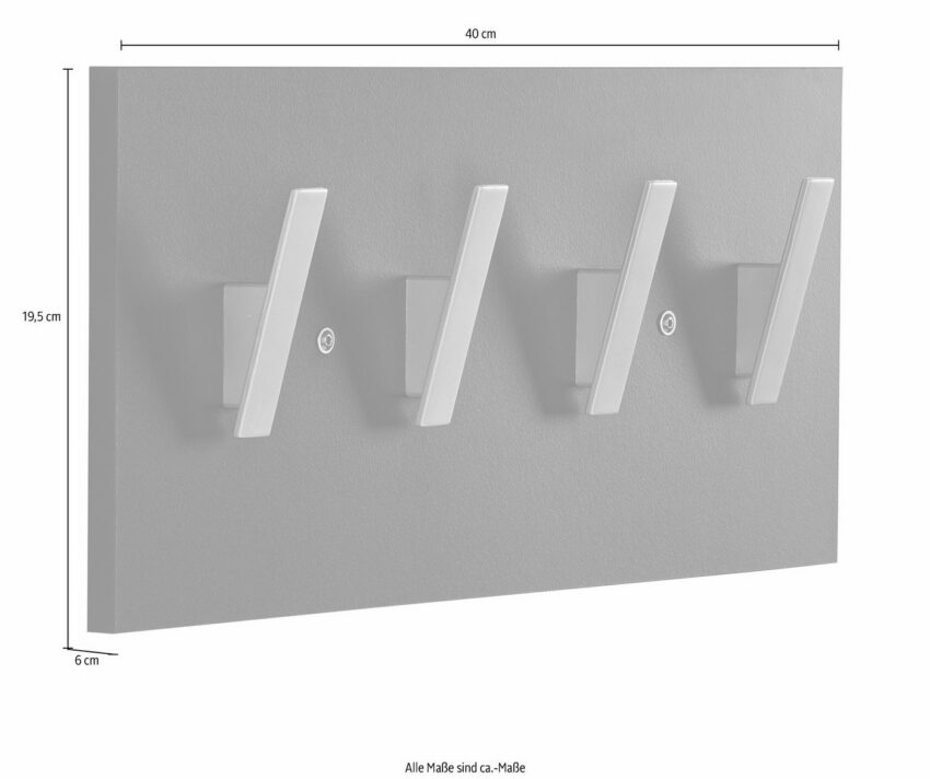 Schildmeyer Garderobenpaneel »Danu«, Breite 40 cm-Garderoben-Ideen für dein Zuhause von Home Trends