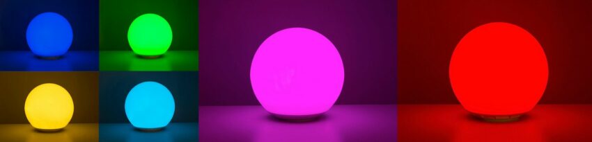 HEITRONIC Kugelleuchte »Globo«, LED-Modus, 8 RGB Farben einstellbar oder Farbwechseleffekt-Lampen-Ideen für dein Zuhause von Home Trends