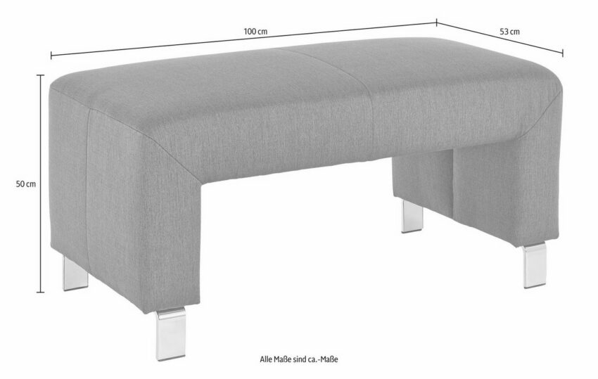 exxpo - sofa fashion Polsterhocker, Breite 100 cm-Hocker-Ideen für dein Zuhause von Home Trends
