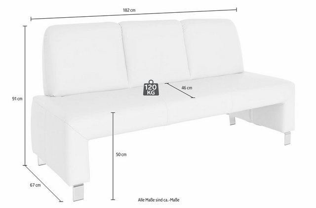 exxpo - sofa fashion Polsterbank »Intenso«, Frei im Raum stellbar-Sitzbänke-Inspirationen