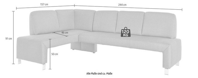 exxpo - sofa fashion Eckbank »Intenso«, Frei im Raum stellbar-Sitzbänke-Inspirationen