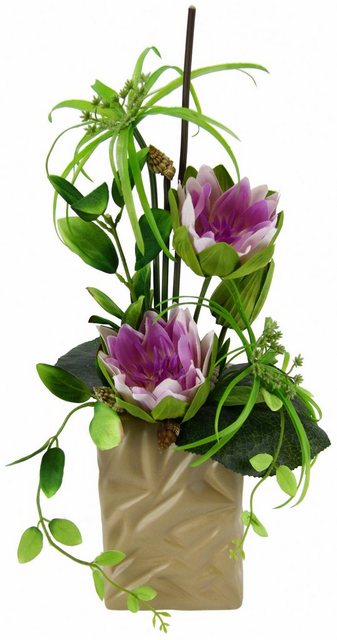 Kunstpflanze »Seerose« Seerose, I.GE.A., Höhe 48 cm-Kunstpflanzen-Inspirationen