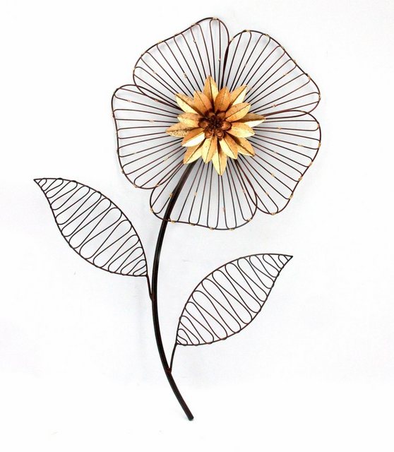 HOFMANN LIVING AND MORE Wanddekoobjekt »Wanddeko Blume«, Wanddekoration aus Metall-Wandobjekte-Inspirationen