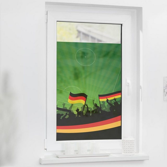 Fensterfolie »Fensterfolie selbstklebend, Sichtschutz, Deutschlandfahne - Grün«, LICHTBLICK ORIGINAL, blickdicht, glatt-Fensterfolien-Inspirationen