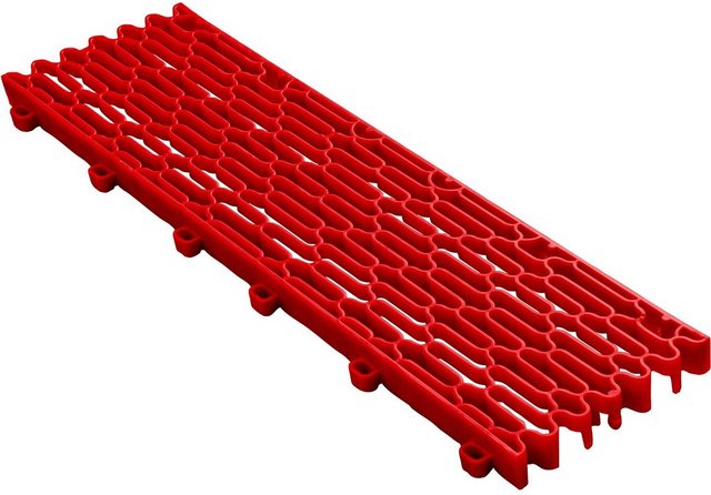 florco® Klickfliesen »Expansionsteil lang«, Zubehör 1 Packung (40x10 cm),rot,für 40x40 cm Klickfliesen-Terrassenböden-Inspirationen