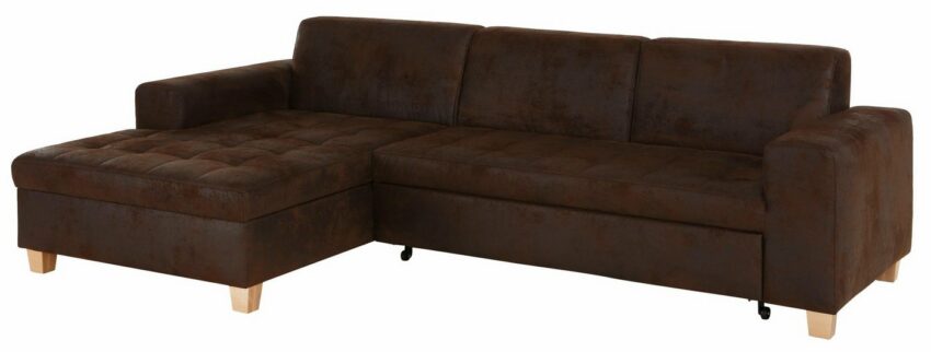 Home affaire Ecksofa »Corby«, wahlweise mit Bettfunktion, Steppung auf Sitzfläche-Sofas-Ideen für dein Zuhause von Home Trends