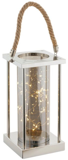 LED Laterne, mit Kordel aus Metall, Höhe ca. 45 cm-Kerzenhalter-Inspirationen