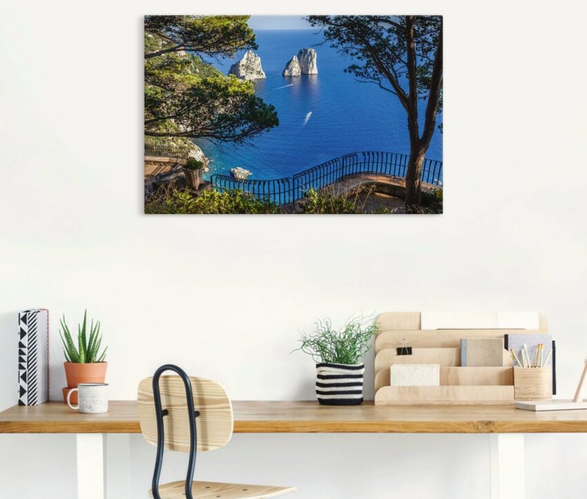 Artland Wandbild »Faraglione-Felsen auf Capri, Italien«, Meer Bilder (1 Stück), in vielen Größen & Produktarten - Alubild / Outdoorbild für den Außenbereich, Leinwandbild, Poster, Wandaufkleber / Wandtattoo auch für Badezimmer geeignet-Bilder-Ideen für dein Zuhause von Home Trends