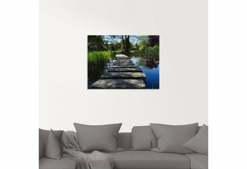 Artland Glasbild »Weg am Teich«, Gewässer (1 Stück)-Bilder-Ideen für dein Zuhause von Home Trends