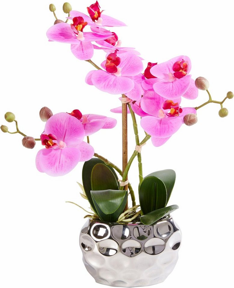 Kunstpflanze »Orchidee« Orchidee, Leonique, Höhe 38 cm, Kunstorchidee, im Topf-Kunstpflanzen-Ideen für dein Zuhause von Home Trends