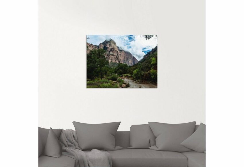 Artland Glasbild »Faszination Zion Canyon«, Amerika (1 Stück)-Bilder-Ideen für dein Zuhause von Home Trends