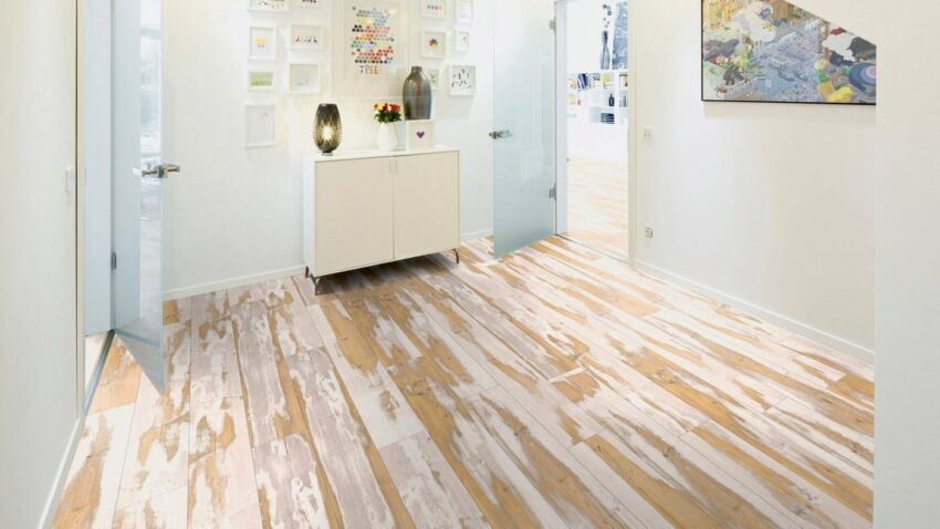 ter Hürne Designboden »Pinie Xara pastellbeige«, mit fühlbarer Oberfläche und Klicksystem-Designböden-Ideen für dein Zuhause von Home Trends