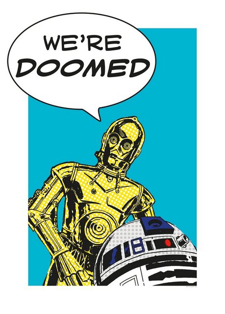 Komar Poster »Star Wars Classic Comic Quote Droids«, Star Wars-Bilder-Inspirationen