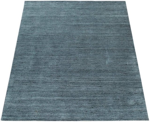 Teppich »Loft 250«, Paco Home, rechteckig, Höhe 14 mm, Handweb Teppich, Kurzflor, aus 60% Viskose, 40% Baumwolle, einfarbig meliert, handgewebt, ideal im Wohnzimmer & Schlafzimmer-Teppiche-Inspirationen