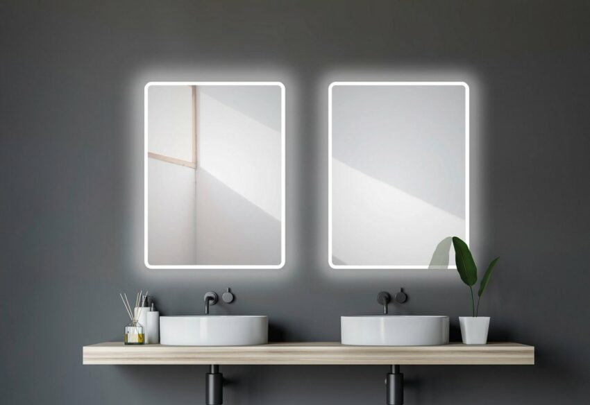 Talos Badspiegel »Moon«, 80 x 60 cm, Design Lichtspiegel-Spiegel-Ideen für dein Zuhause von Home Trends