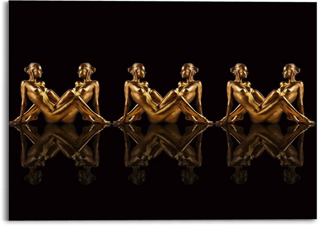 Reinders! Glasbild »Glasbild Frauen in Gold Symmetrie - Caleidoscoop«, Frau (1 Stück)-Bilder-Inspirationen