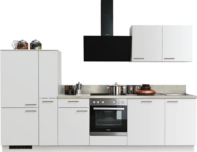 Express Küchen Küchenzeile »Scafa«, mit E-Geräten, vormontiert, mit Vollauszug und Soft-Close-Funktion, Stellbreite 310 cm-Küchenzeilen-Inspirationen