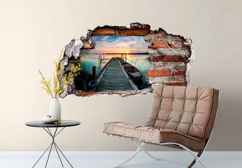 Wall-Art Wandtattoo »Sunset at the lake«-Wandtattoos-Ideen für dein Zuhause von Home Trends