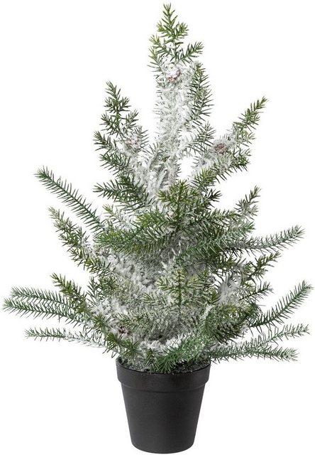 Creativ deco Künstlicher Weihnachtsbaum, Im Topf, Beschneite Optik-Weihnachtsbäume-Inspirationen