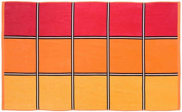 Gözze Strandtuch »Karo« (1-St), mit fröhlichen Farben-Handtücher-Inspirationen