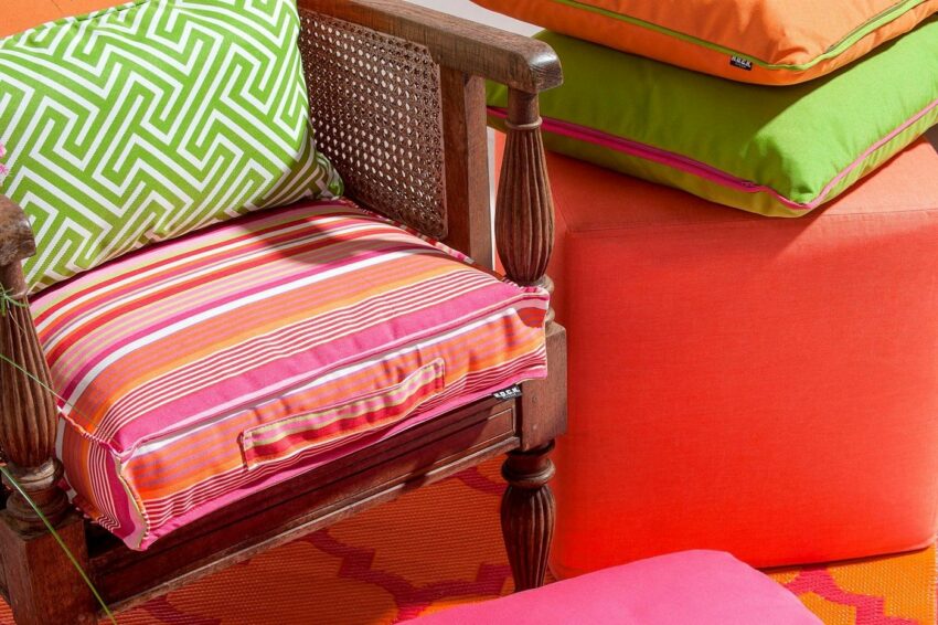 H.O.C.K. Sitzkissen »Yucatan Stripes«, mit Streifenmuster-Kissen-Ideen für dein Zuhause von Home Trends