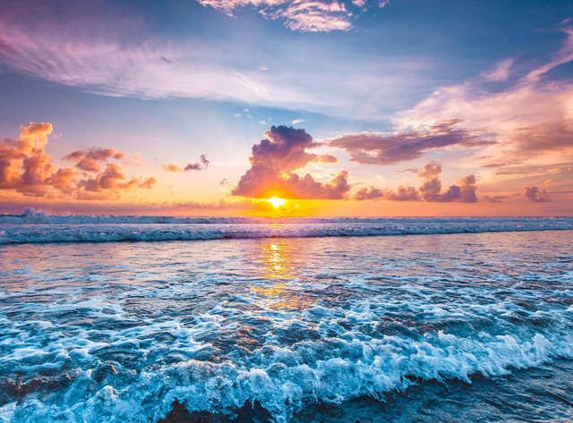 Papermoon Fototapete »Ocean Sunset Beach«, glatt-Tapeten-Inspirationen