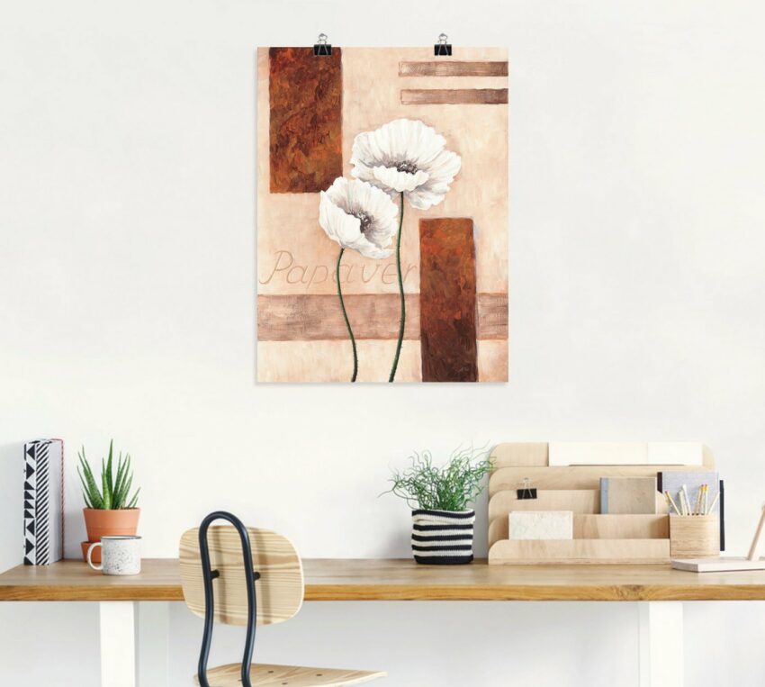 Artland Wandbild »Papaver - Mohnblumen«, Blumenbilder (1 Stück), in vielen Größen & Produktarten - Alubild / Outdoorbild für den Außenbereich, Leinwandbild, Poster, Wandaufkleber / Wandtattoo auch für Badezimmer geeignet-Bilder-Ideen für dein Zuhause von Home Trends