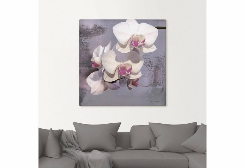 Artland Wandbild »Orchideen vor Violett II«, Blumen (1 Stück), in vielen Größen & Produktarten - Alubild / Outdoorbild für den Außenbereich, Leinwandbild, Poster, Wandaufkleber / Wandtattoo auch für Badezimmer geeignet-Bilder-Ideen für dein Zuhause von Home Trends