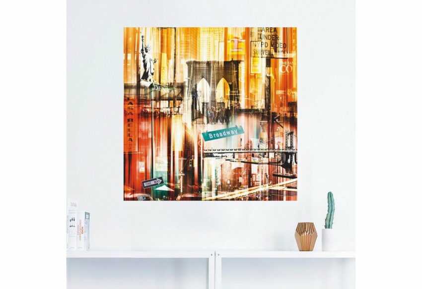 Artland Wandbild »NYC New York City - Skyline Collage 16«, Gebäude (1 Stück), in vielen Größen & Produktarten -Leinwandbild, Poster, Wandaufkleber / Wandtattoo auch für Badezimmer geeignet-Bilder-Ideen für dein Zuhause von Home Trends
