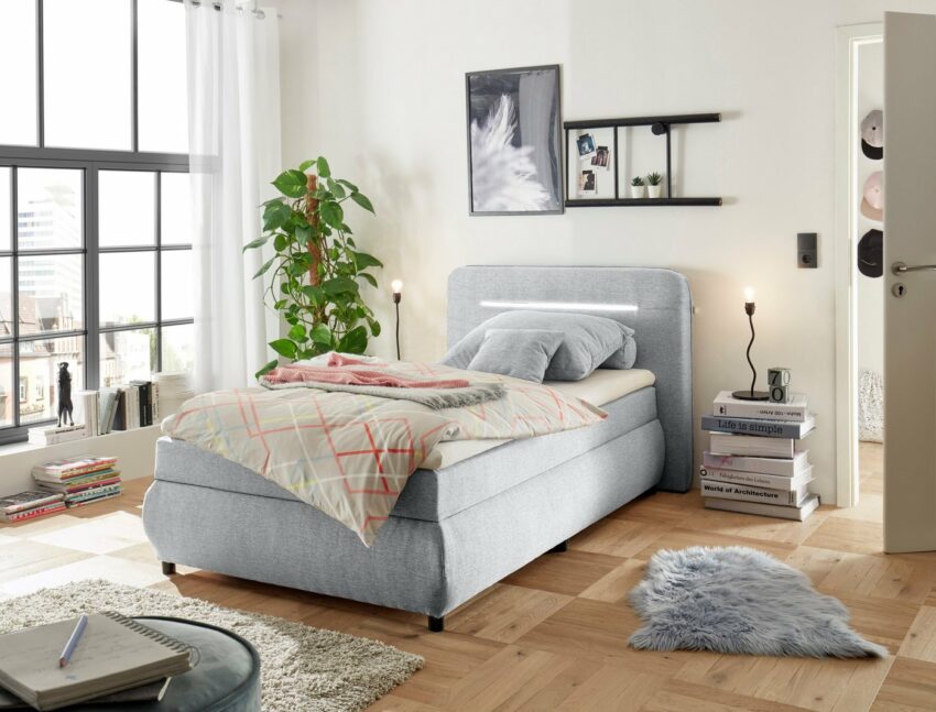 Polsterbett »Brenton« (3-St), inkl. Bettkasten und LED-Beleuchtung-Betten-Ideen für dein Zuhause von Home Trends