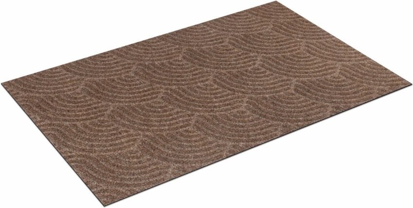 Fußmatte »DUNE Waves taupe«, wash+dry by Kleen-Tex, rechteckig, Höhe 8 mm-Fußmatten-Ideen für dein Zuhause von Home Trends