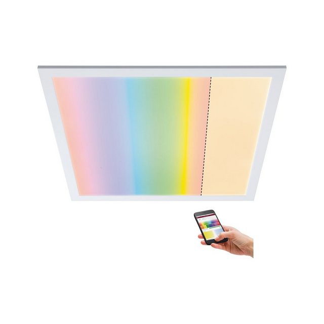 Paulmann LED Panel »Smart Home Amaris ZigBee RGBW eckig 595x595mm Weiß matt 35W 2.700K«-Lampen-Inspirationen