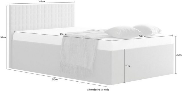 Westfalia Schlafkomfort Polsterbett, mit Bettkasten bei Ausführung mit Matratze-Betten-Inspirationen