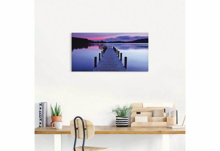 Artland Wandbild »Panorama Steg Coniston Water«, Seebilder (1 Stück), in vielen Größen & Produktarten - Alubild / Outdoorbild für den Außenbereich, Leinwandbild, Poster, Wandaufkleber / Wandtattoo auch für Badezimmer geeignet-Bilder-Ideen für dein Zuhause von Home Trends