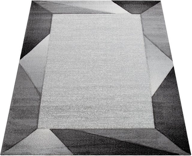 Teppich »Diamond 677«, Paco Home, rechteckig, Höhe 12 mm, Kurzflor, mit moderner Bordüre und 3D-Design, ideal im Wohnzimmer & Schlafzimmer-Teppiche-Inspirationen